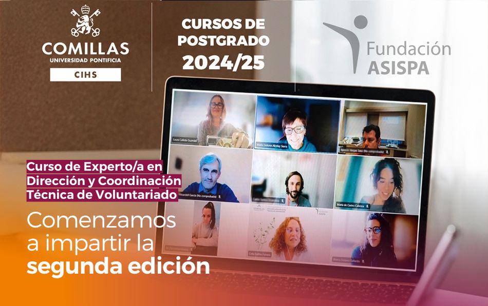 Comienza la segunda edición del Curso de Experto/a en Dirección y Coordinación Técnica de Voluntariado